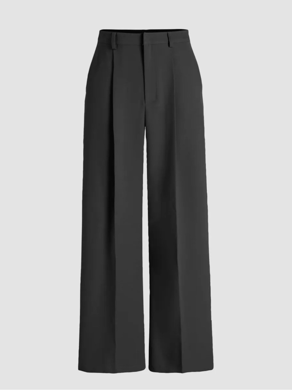 CIDER PETITE MID RISE PLEATED STRAIGHT LEG PANTS